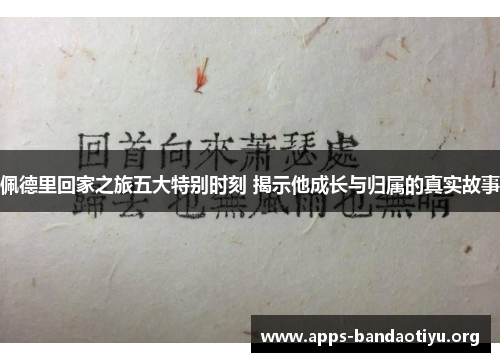 佩德里回家之旅五大特别时刻 揭示他成长与归属的真实故事